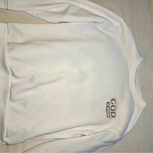 SHEIN White 'God Is Good' Sweatshirt